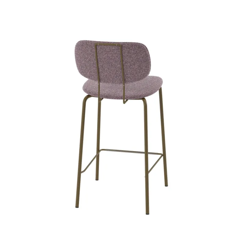 Perfecta Bistro Tabouret snack rétro en tissu et pieds en métal* Tabouret Snack (assise +/- 65 Cm)