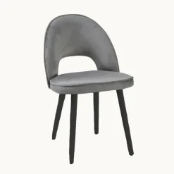 Sessio Bistrot Chaise cosy avec dossier ajouré en tissu et pieds bois* Chaise De Salle à Manger|Chaise Salon