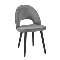 Sessio Bistrot Chaise cosy avec dossier ajouré en tissu et pieds bois* Chaise De Salle à Manger|Chaise Salon