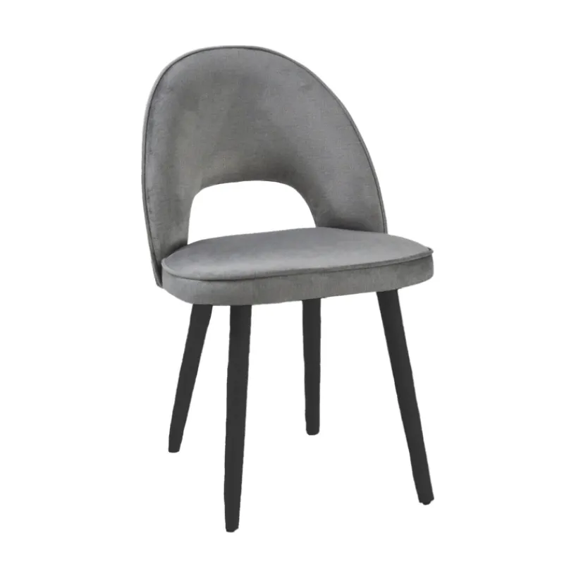 Sessio Bistrot Chaise cosy avec dossier ajouré en tissu et pieds bois* Chaise De Salle à Manger|Chaise Salon