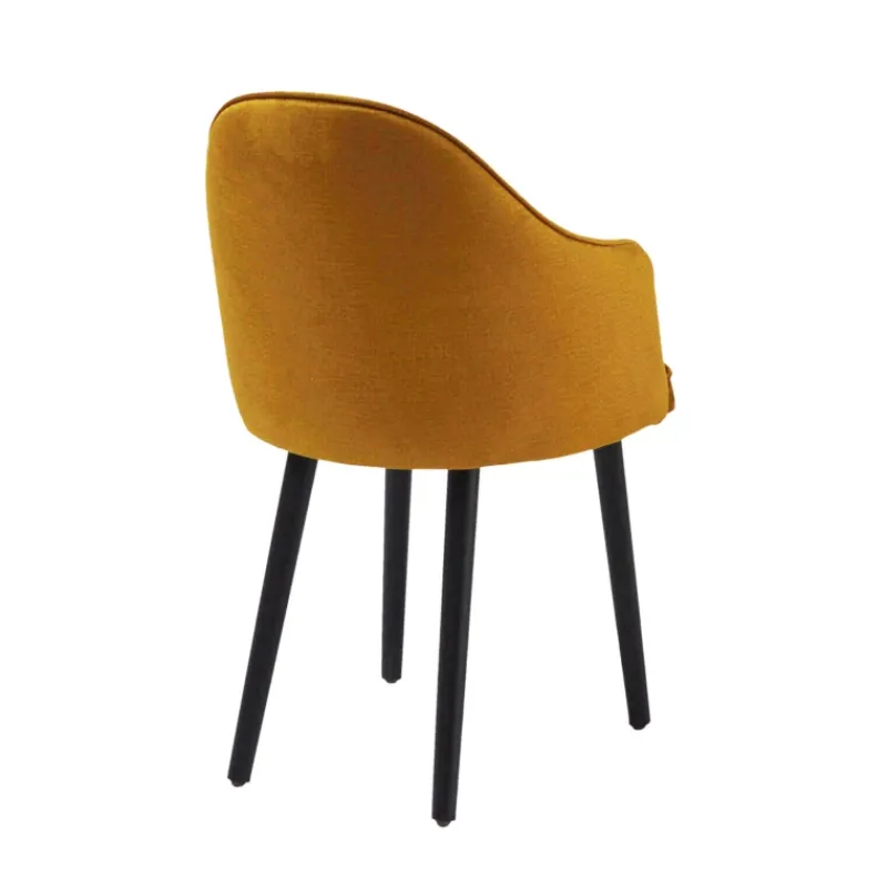 Sessio Bistrot Fauteuil confortable en tissu et pieds bois* Chaise De Salle à Manger|Chaise Salon