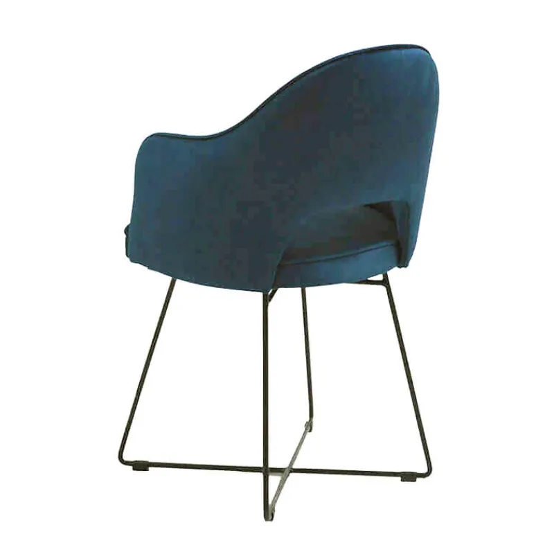Sessio Bistrot Fauteuil design en tissu avec dossier ajouré* Chaise De Salle à Manger|Chaise Salon