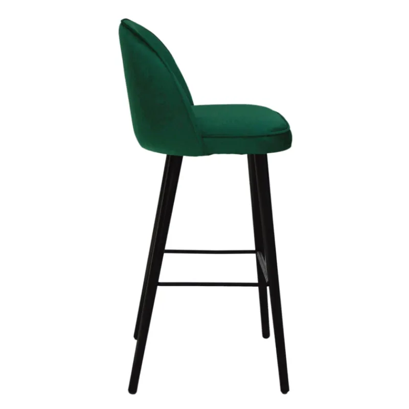 Sessio Bistrot Tabouret de bar en tissu avec pieds en bois* Tabouret De Bar (assise +/- 80 Cm)