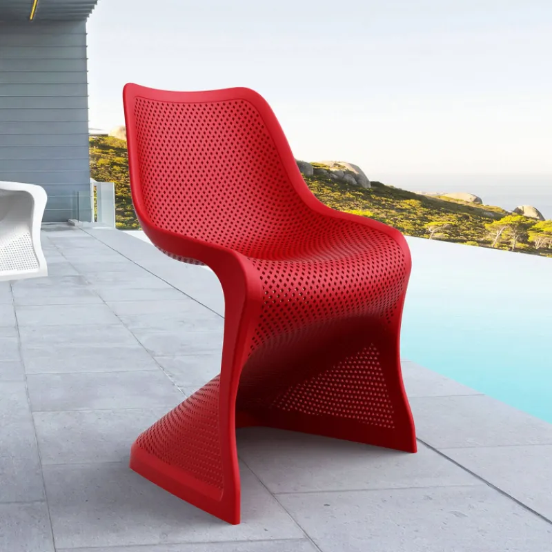 Bloom Chaise de jardin design ajourée en polypropylène* Chaise De Jardin