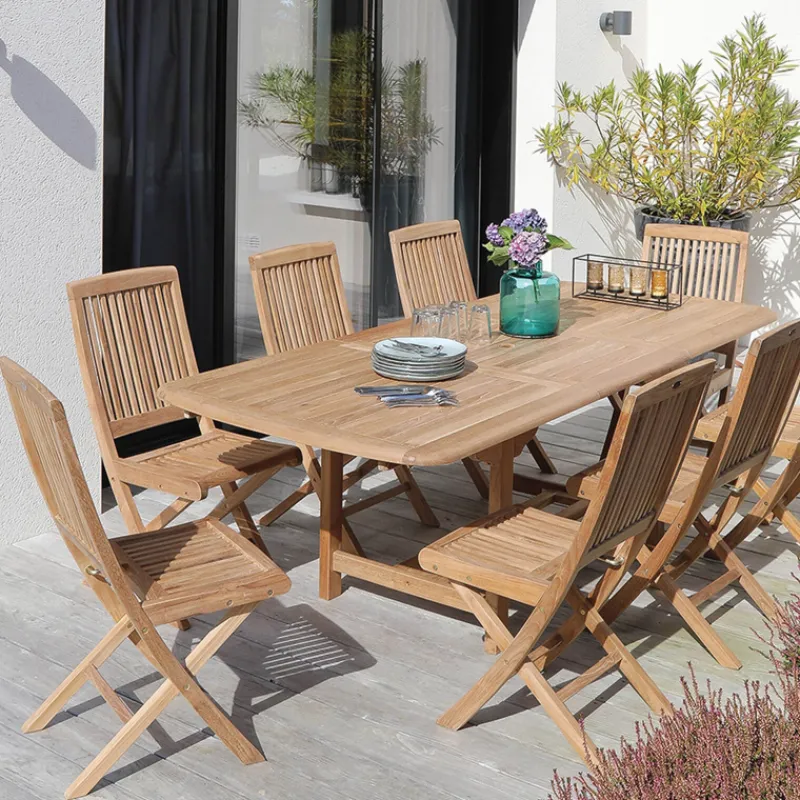 Medicis BodiniChaise de jardin pliante en teck massif* Chaise De Jardin