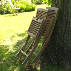 Medicis BodiniChaise de jardin pliante en teck massif* Chaise De Jardin