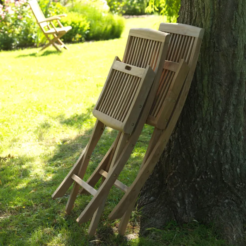 Medicis BodiniChaise de jardin pliante en teck massif* Chaise De Jardin