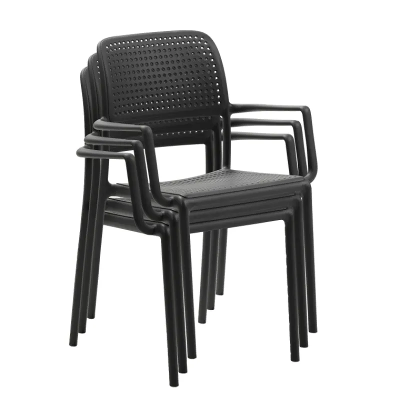 Bora Fauteuil empilable en polypropylène* Chaise De Cuisine|Chaise De Salle à Manger