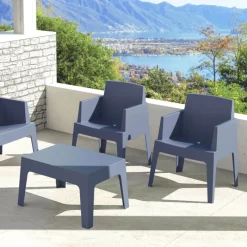 Box Fauteuil de terrasse moderne en polypropylène* Chaise De Jardin|Fauteuil De Jardin