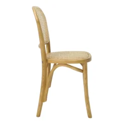BrasserieChaise bistrot en bois et cannage* Chaise De Cuisine|Chaise De Salle à Manger