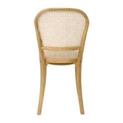 BrasserieChaise bistrot en bois et cannage* Chaise De Cuisine|Chaise De Salle à Manger