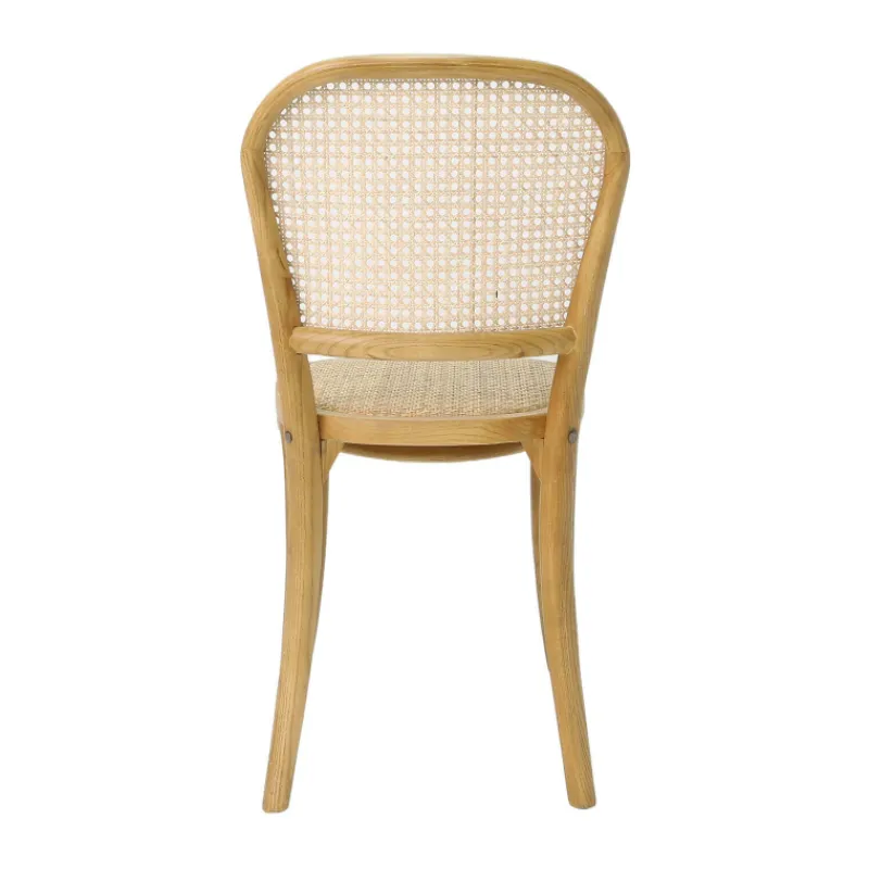 BrasserieChaise bistrot en bois et cannage* Chaise De Cuisine|Chaise De Salle à Manger