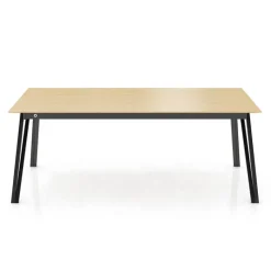 Mobitec Brest ® Table en bois massif extensible avec pieds en métal forme épingle* Table De Salle à Manger