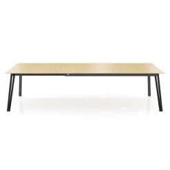 Mobitec Brest ® Table en bois massif extensible avec pieds en métal forme épingle* Table De Salle à Manger