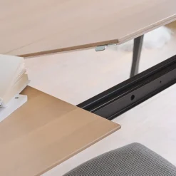 Mobitec Brest ® Table en bois massif extensible avec pieds en métal forme épingle* Table De Salle à Manger