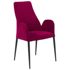 Europea Bridge Mathilde Fauteuil de salle à manger en tissu et métal* Chaise De Salle à Manger