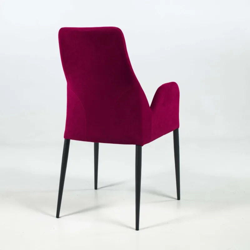 Europea Bridge Mathilde Fauteuil de salle à manger en tissu et métal* Chaise De Salle à Manger