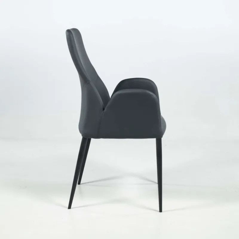 Europea Bridge Mathilde Fauteuil moderne en synthétique et métal fabriqué en Italie* Chaise De Salle à Manger|Chaise De Cuisine
