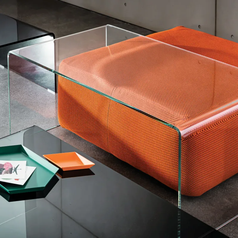 Sovet Italia Bridge Sovet® Table basse moderne rectangulaire en verre* Table De Salon
