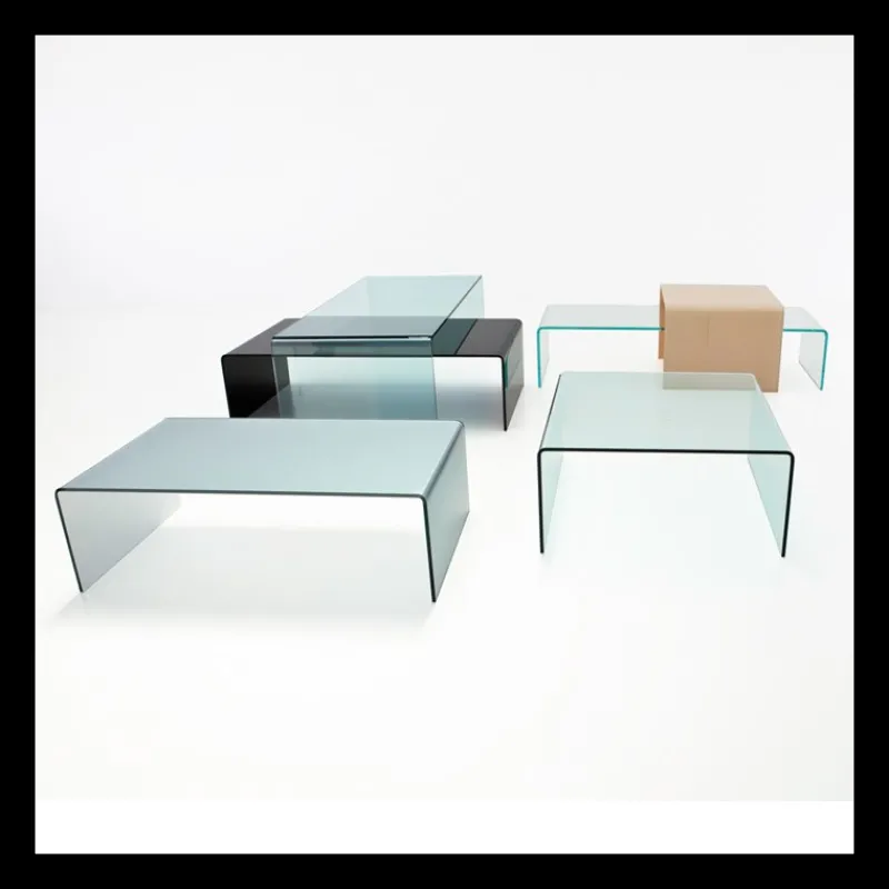 Sovet Italia Bridge Sovet® Table basse moderne rectangulaire en verre* Table De Salon