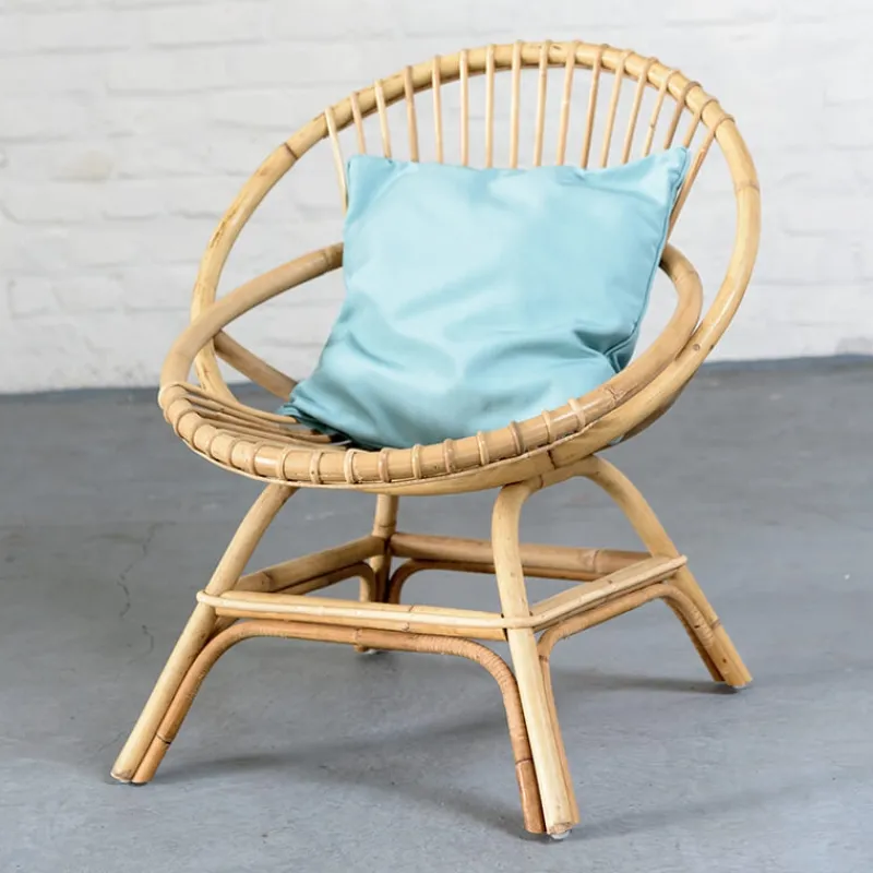 Kok BrigitteFauteuil coquille en rotin* Chaise Salon|Chaise Pour Chambre