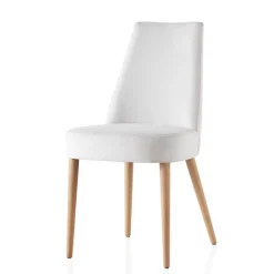 Lujosa Brisa Chaise confortable en tissu pieds bois* Chaise De Salle à Manger|Chaise Salon
