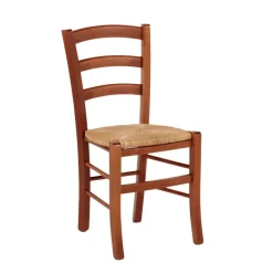 Brocéliande Chaise de cuisine rustique en bois massif et paille* Chaise De Cuisine