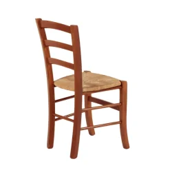 Brocéliande Chaise de cuisine rustique en bois massif et paille* Chaise De Cuisine