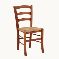 Brocéliande Chaise de cuisine rustique en bois massif et paille* Chaise De Cuisine