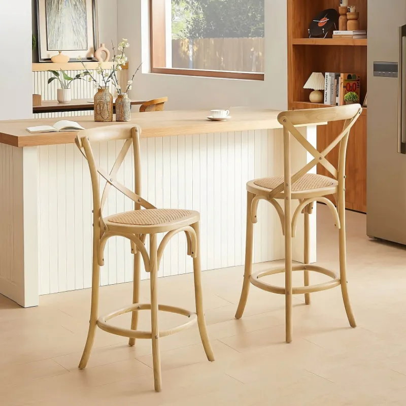 CabaretTabouret snack style bistrot en bois* Tabouret Snack (assise +/- 65 Cm)|Tabouret De Bar (assise +/- 80 Cm)
