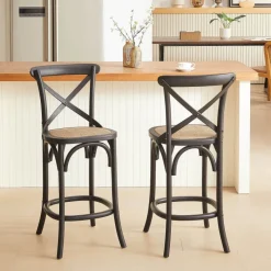 CabaretTabouret snack style bistrot en bois* Tabouret Snack (assise +/- 65 Cm)|Tabouret De Bar (assise +/- 80 Cm)