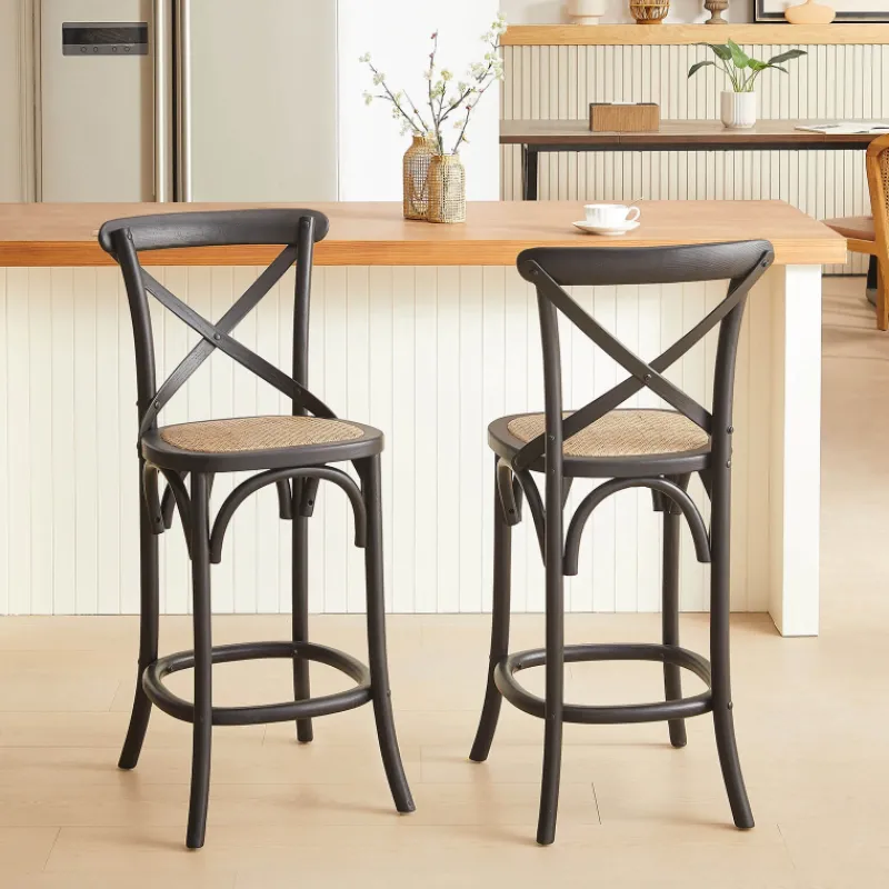 CabaretTabouret snack style bistrot en bois* Tabouret Snack (assise +/- 65 Cm)|Tabouret De Bar (assise +/- 80 Cm)