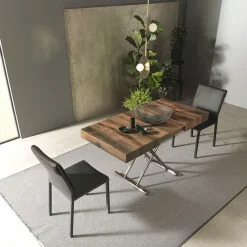 Altacom Calypso Table relevable design avec rallonges fabrication italienne* Table De Salle à Manger|Table De Salon