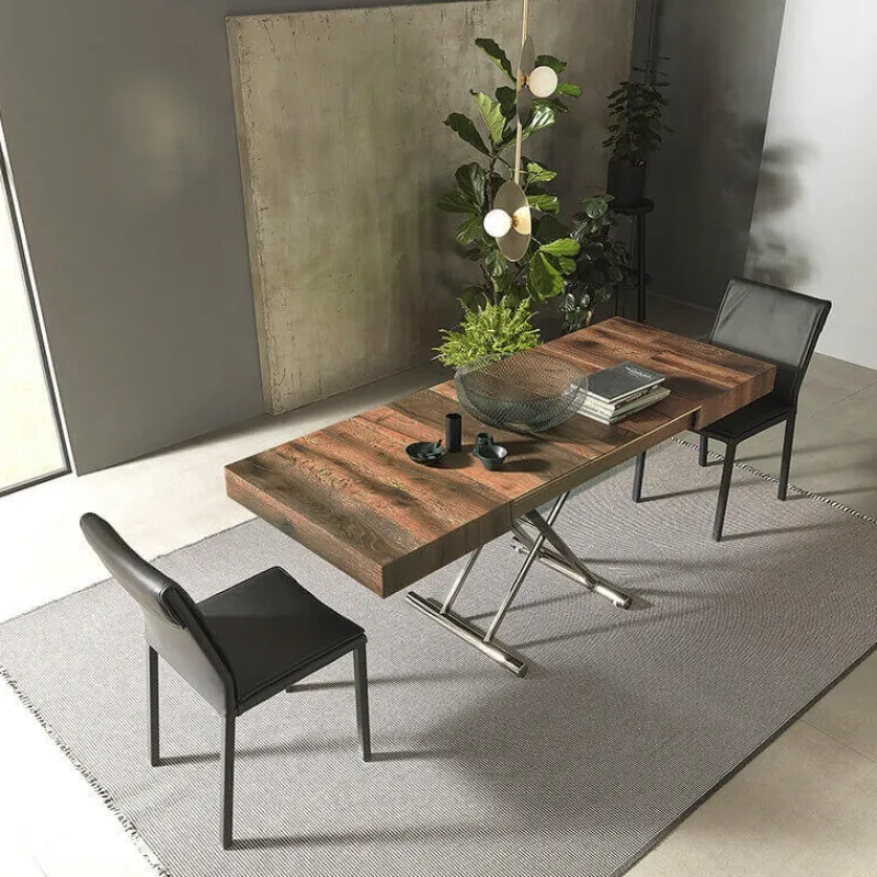 Altacom Calypso Table relevable design avec rallonges fabrication italienne* Table De Salle à Manger|Table De Salon