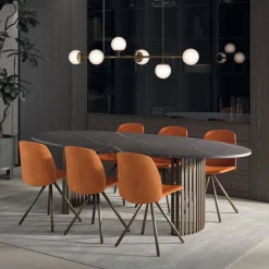 Perfecta Canvas Grande table design ovale avec pieds ajourés* Table De Salle à Manger
