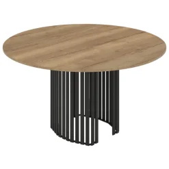 Perfecta Canvas Table design ronde avec pied central en métal* Table De Salle à Manger