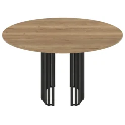 Perfecta Canvas Table design ronde avec pied central en métal* Table De Salle à Manger