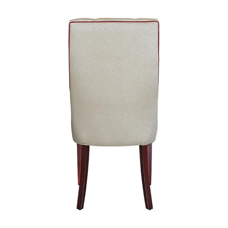 Lujosa Carol Chaise matelassée en tissu pieds bois* Chaise De Salle à Manger|Chaise Salon