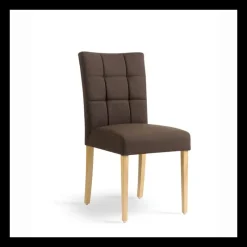 Mobitec Carré Chaise ® en tissu et pieds en bois dossier piqué* Chaise De Salle à Manger|Chaise Salon