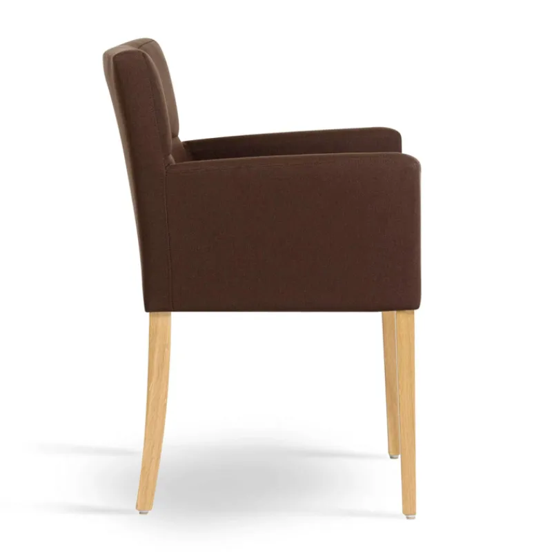 Mobitec Carré ® Fauteuil de séjour en bois et tissu* Chaise De Salle à Manger|Chaise Salon