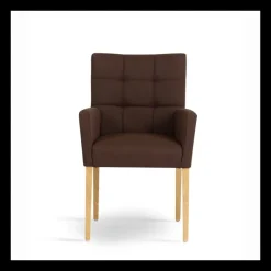 Mobitec Carré ® Fauteuil de salon contemporain en bois et tissu* Chaise De Salle à Manger|Chaise Salon