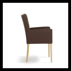 Mobitec Carré ® Fauteuil de salon contemporain en bois et tissu* Chaise De Salle à Manger|Chaise Salon