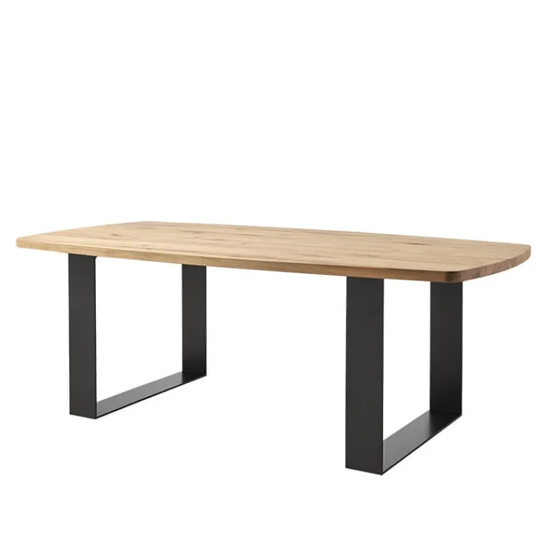 Corom export Carte Table tonneau industrielle avec pieds traîneau* Table De Salle à Manger