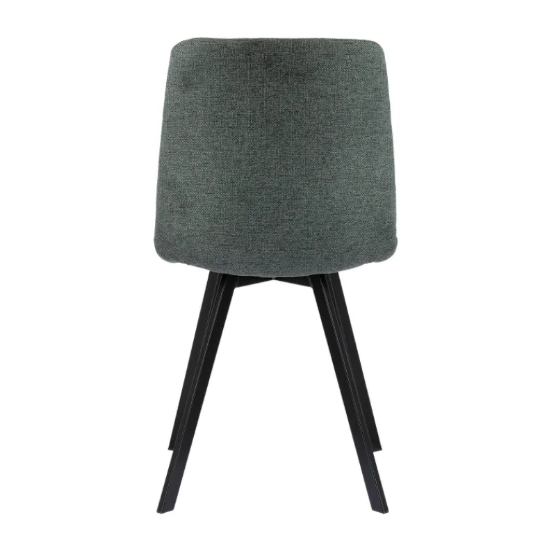CarviChaise moderne matelassée en tissu avec pied en métal* Chaise Salon|Chaise Pour Chambre