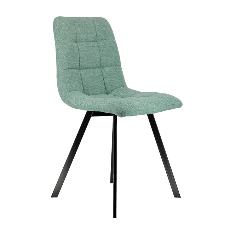 CarviChaise moderne matelassée en tissu avec pied en métal* Chaise Salon|Chaise Pour Chambre