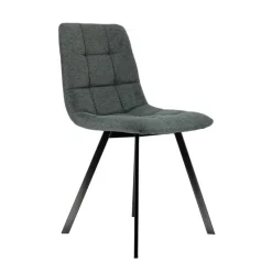 CarviChaise moderne matelassée en tissu avec pied en métal* Chaise Salon|Chaise Pour Chambre