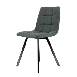 CarviChaise moderne matelassée en tissu avec pied en métal* Chaise Salon|Chaise Pour Chambre