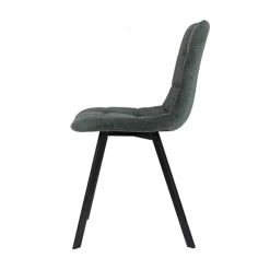 CarviChaise moderne matelassée en tissu avec pied en métal* Chaise Salon|Chaise Pour Chambre
