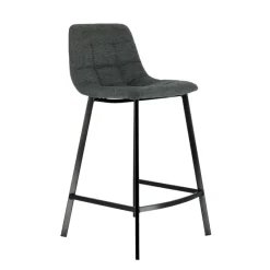 CarviTabouret matelassé hauteur snack en tissu* Tabouret Snack (assise +/- 65 Cm)|Tabouret De Bar (assise +/- 80 Cm)