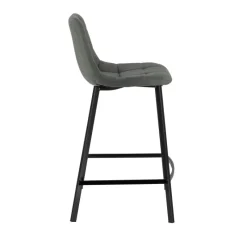 CarviTabouret matelassé hauteur snack en tissu* Tabouret Snack (assise +/- 65 Cm)|Tabouret De Bar (assise +/- 80 Cm)